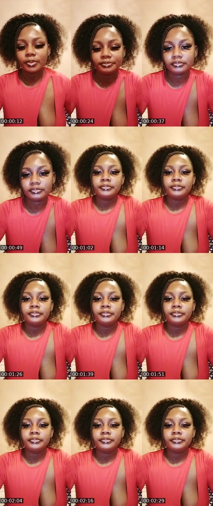 Contact-sheet preview of empress 🔥's Liveme recording