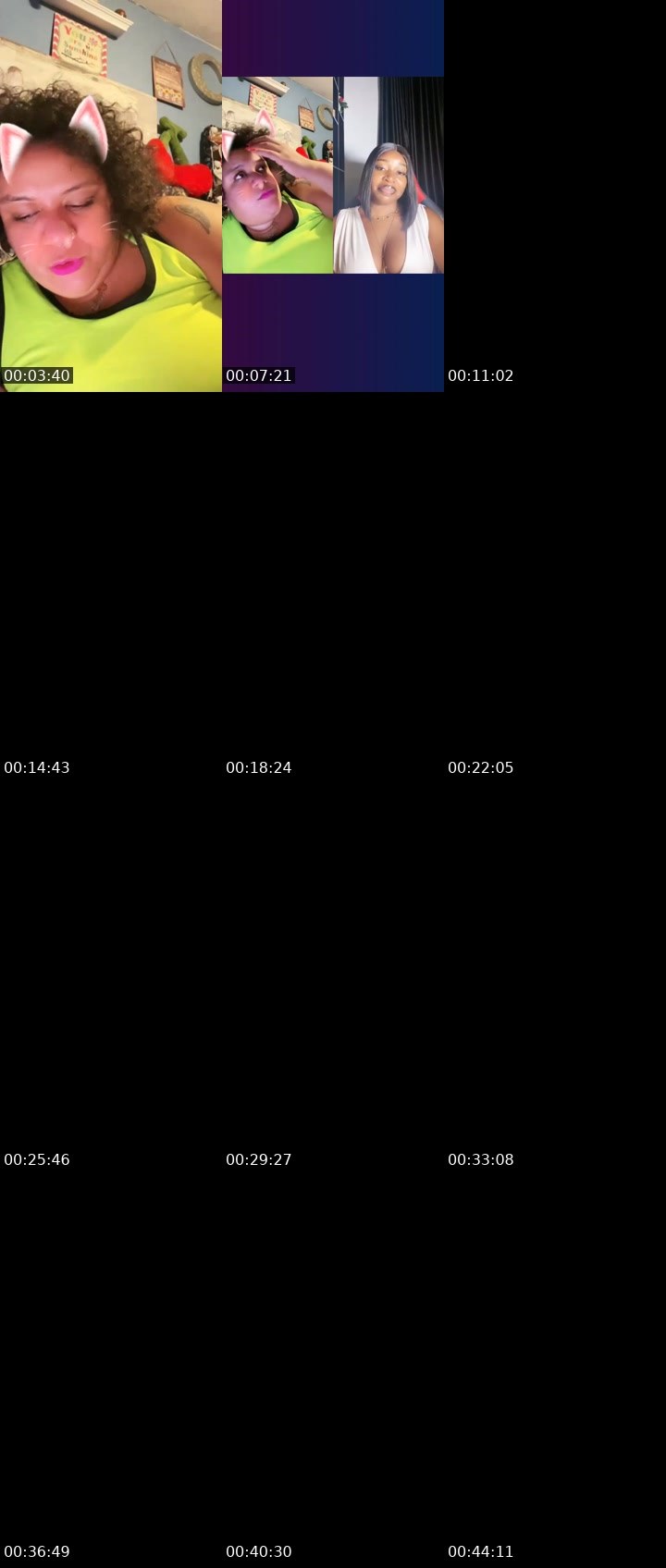 Contact-sheet preview of ᗷᗩᕲᕲᓰᘿ Sᘿᒪᖴ-ᘻᗩᕲᘿ's Liveme recording