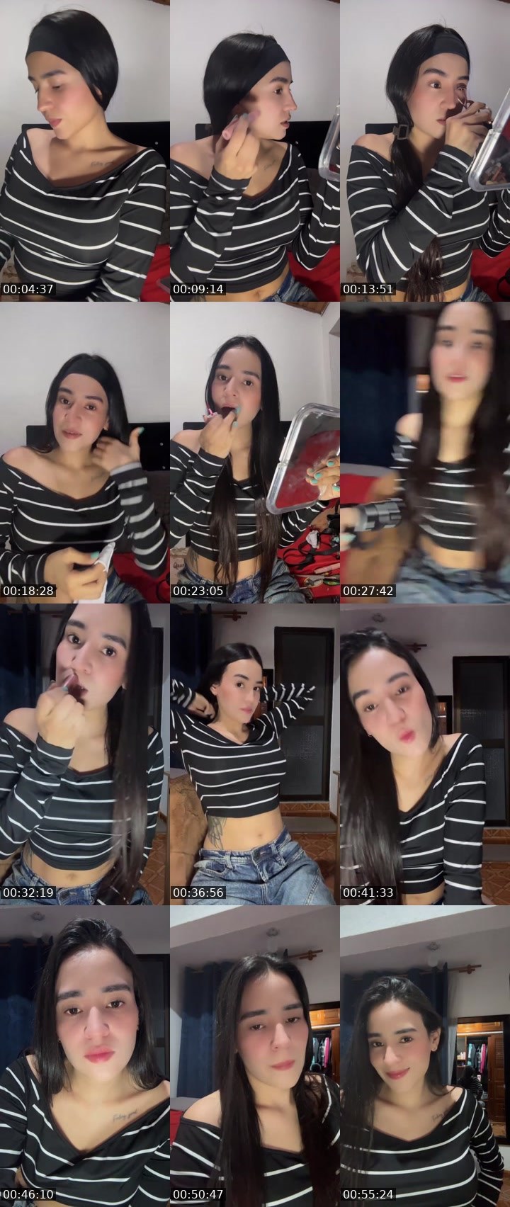Contact-sheet preview of 🌐 Jess 🧸's Liveme recording