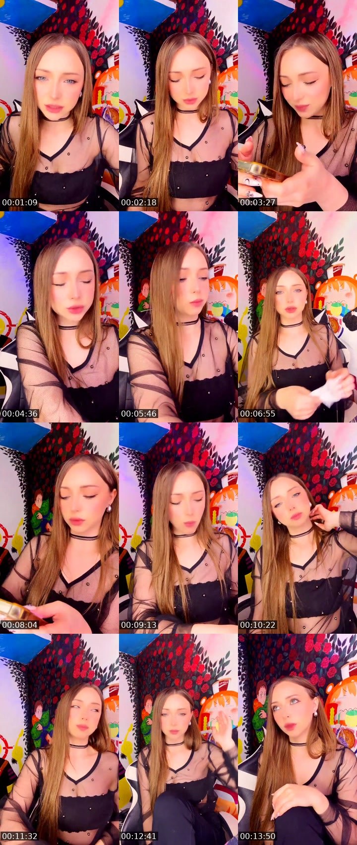 Contact-sheet preview of ᴋɪꜱꜱ🇰🇿ᴅɪᴅɪꜱʜᴋᴀ's Liveme recording