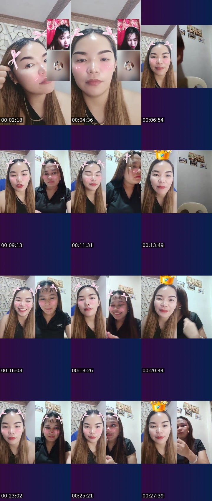 Contact-sheet preview of 🥨🌶JULZ28 🍀's Liveme recording