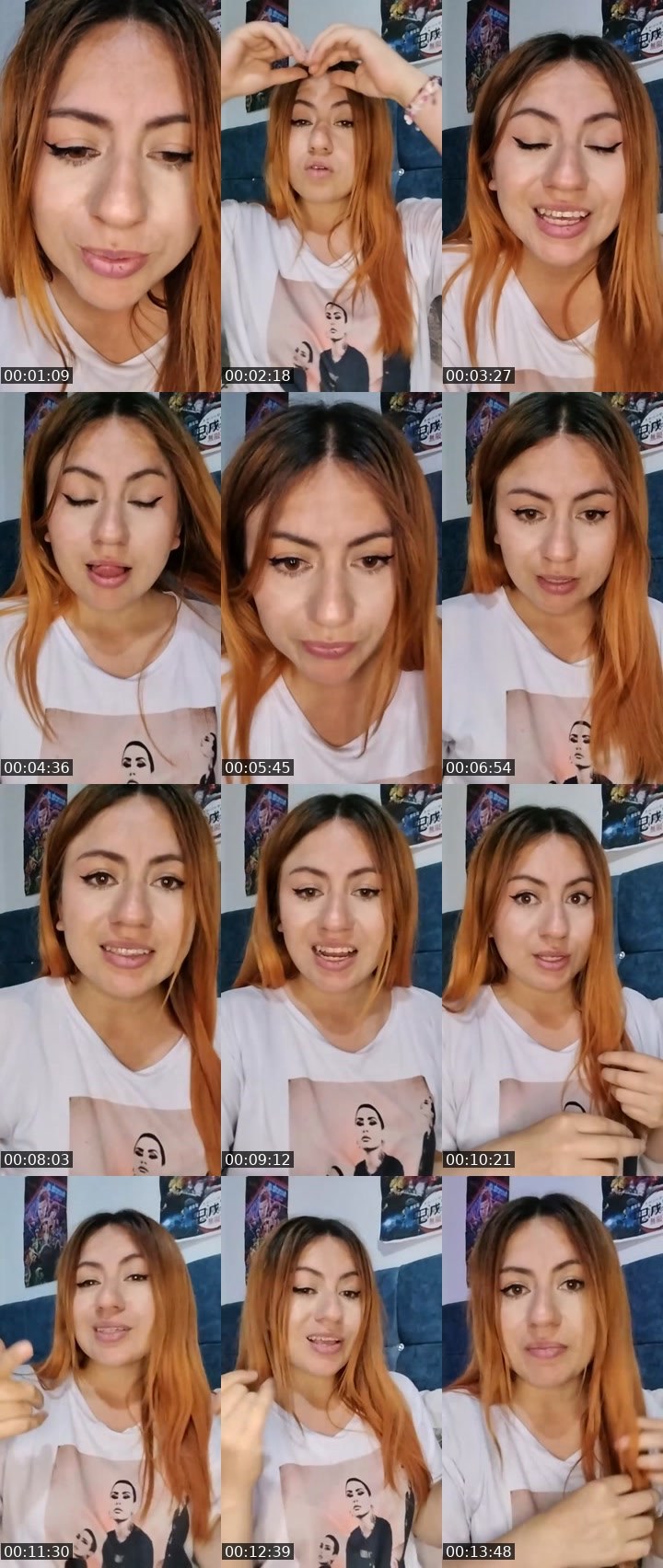 Contact-sheet preview of Nat ❤️'s Liveme recording