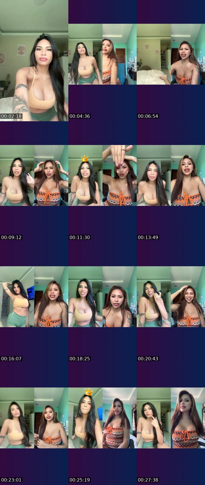 Contact-sheet preview of Hanni🫶🏻's Liveme recording