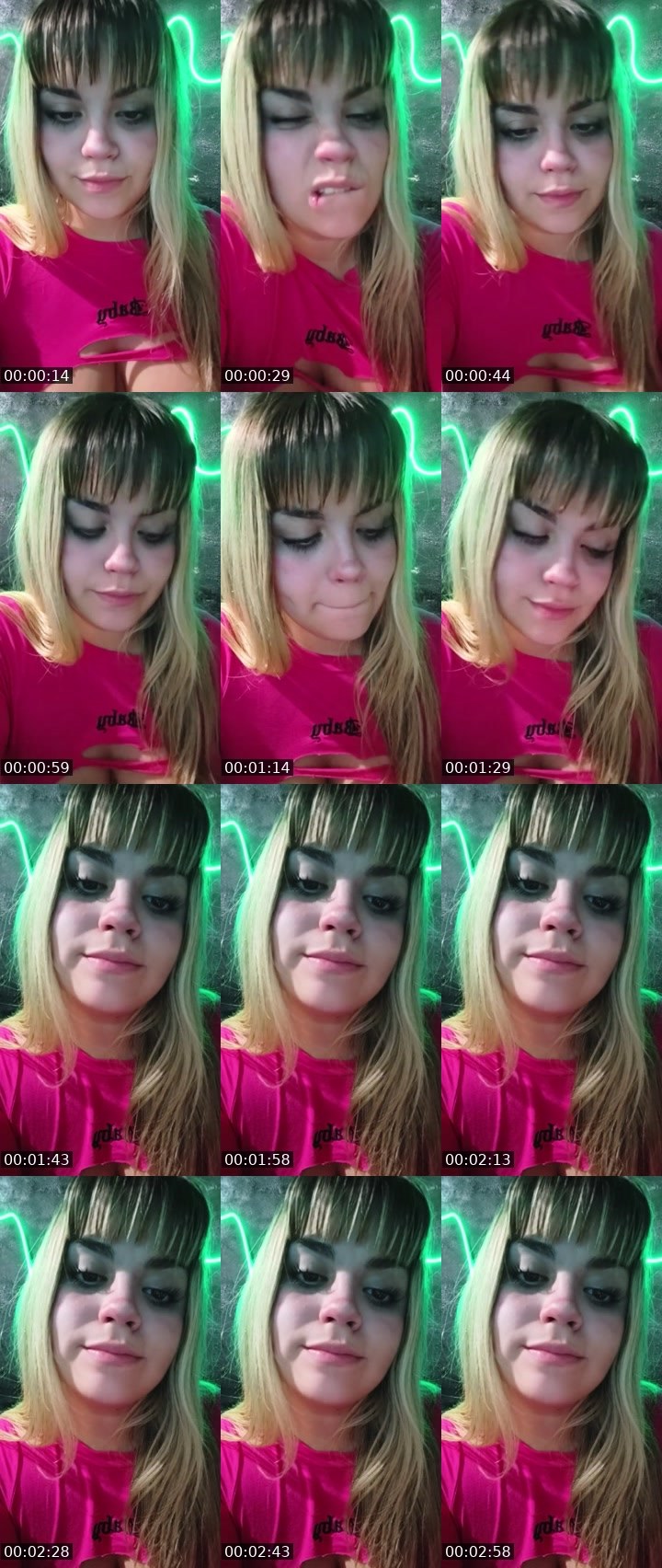 Contact-sheet preview of ꪑꪮꪮꪀ🫧⃝𖤐's Liveme recording