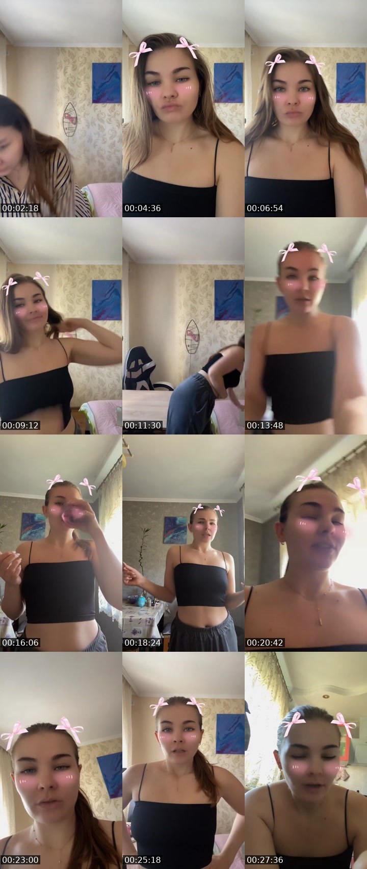Contact-sheet preview of 🧿Lini🧿's Liveme recording