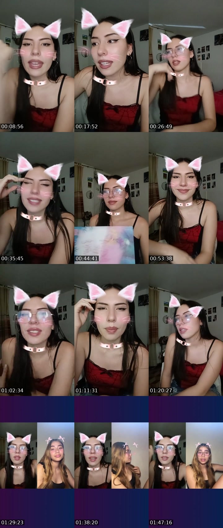 Contact-sheet preview of 🦋💫 Mila_22's Liveme recording