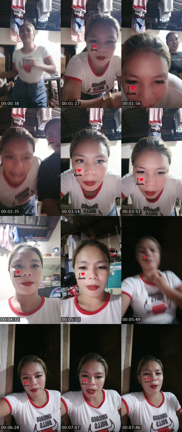 Contact-sheet preview of 🐺👸chealsea🫧's Liveme recording
