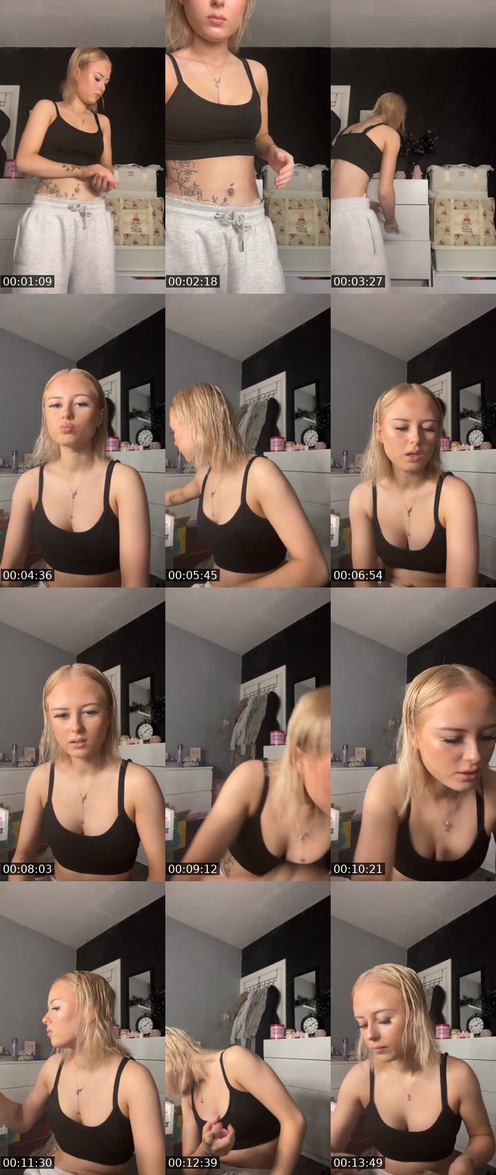 Contact-sheet preview of tanisha.mx8's Liveme recording
