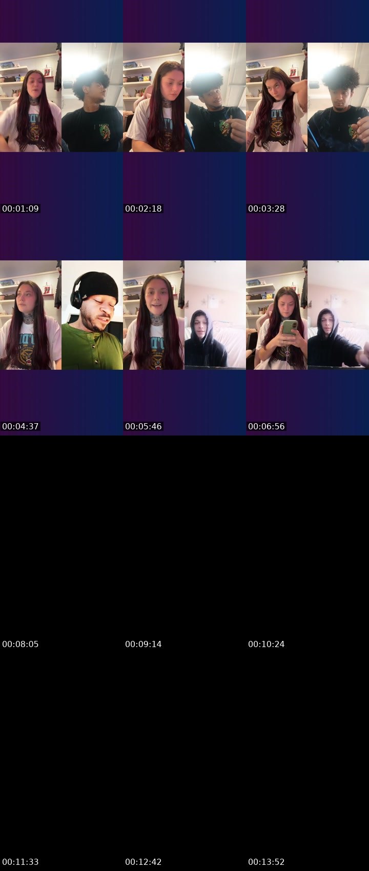 Contact-sheet preview of ✧ርᎧᗰᗴT🤍༞'s Liveme recording