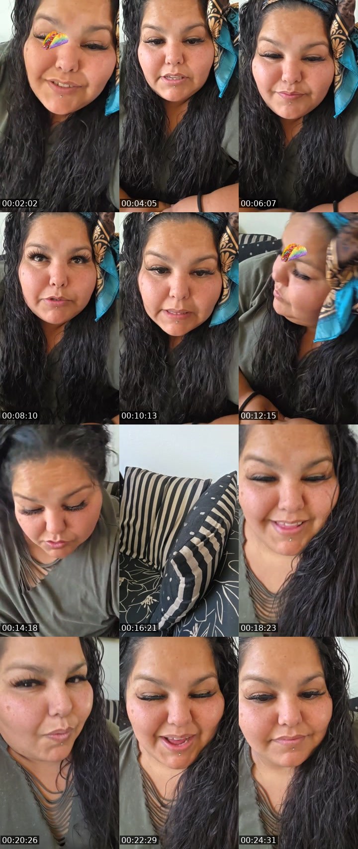 Contact-sheet preview of B🩵ThiccNjuicy👑's Liveme recording