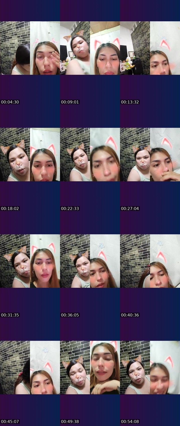 Contact-sheet preview of 🌶️jackie🫅🦢's Liveme recording