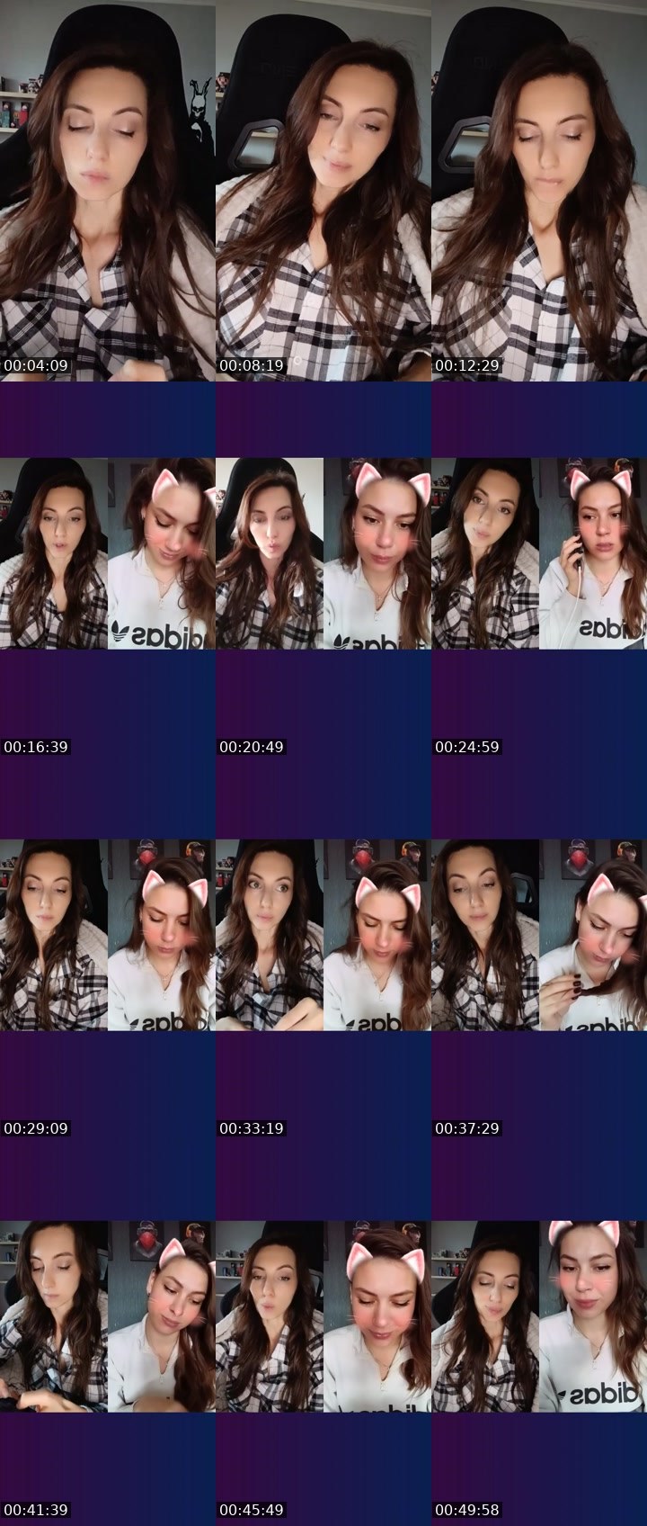 Contact-sheet preview of 💯Oly's Liveme recording