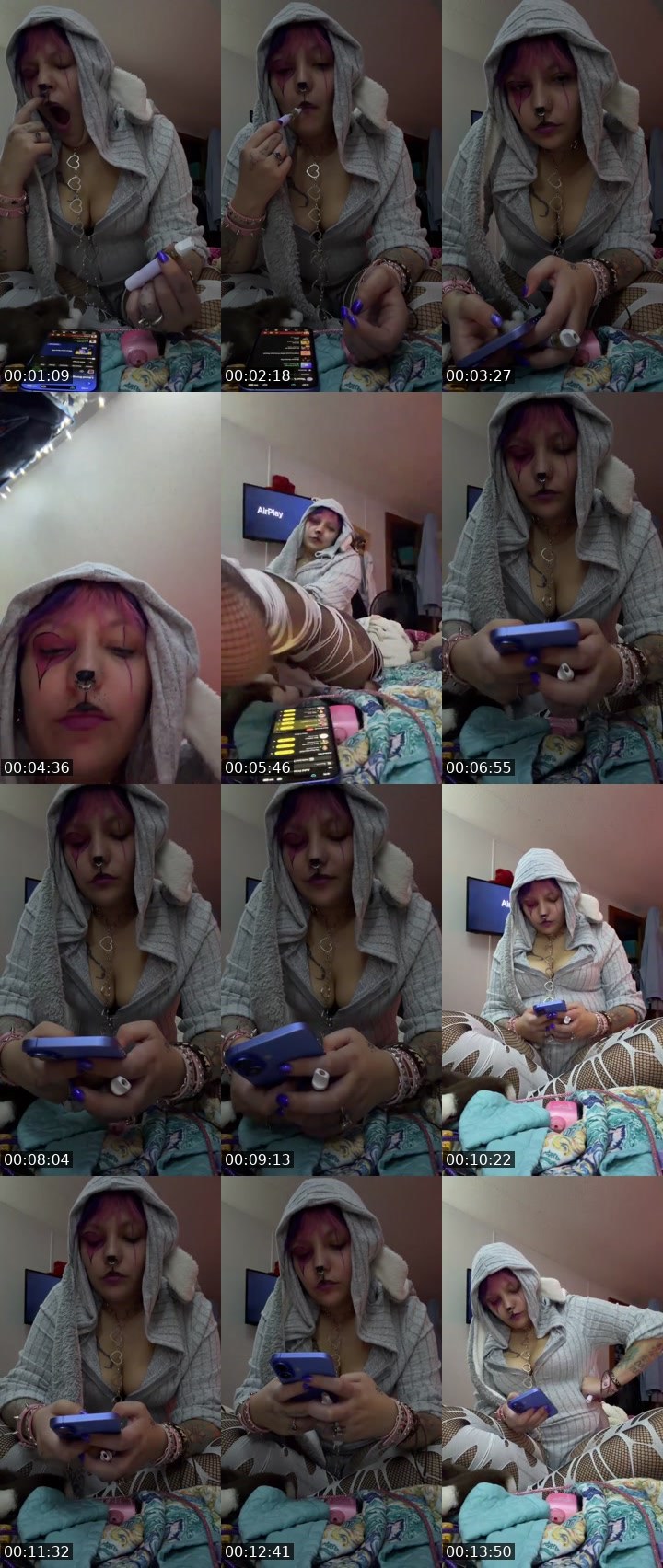 Contact-sheet preview of Pretty&Baked's Liveme recording