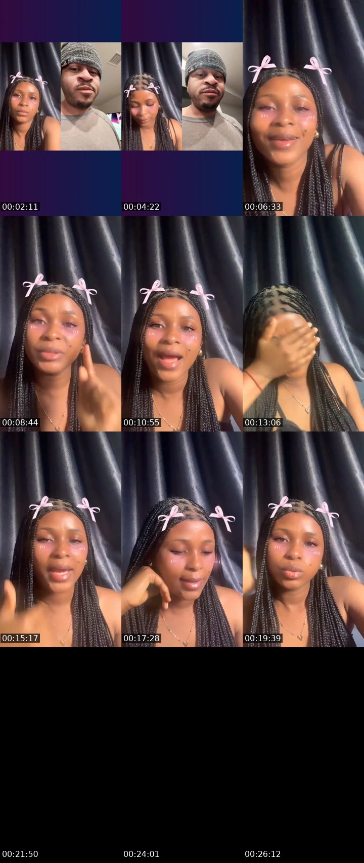 Contact-sheet preview of 💸$£🌹Dǎwñ🏦🤍🍭's Liveme recording