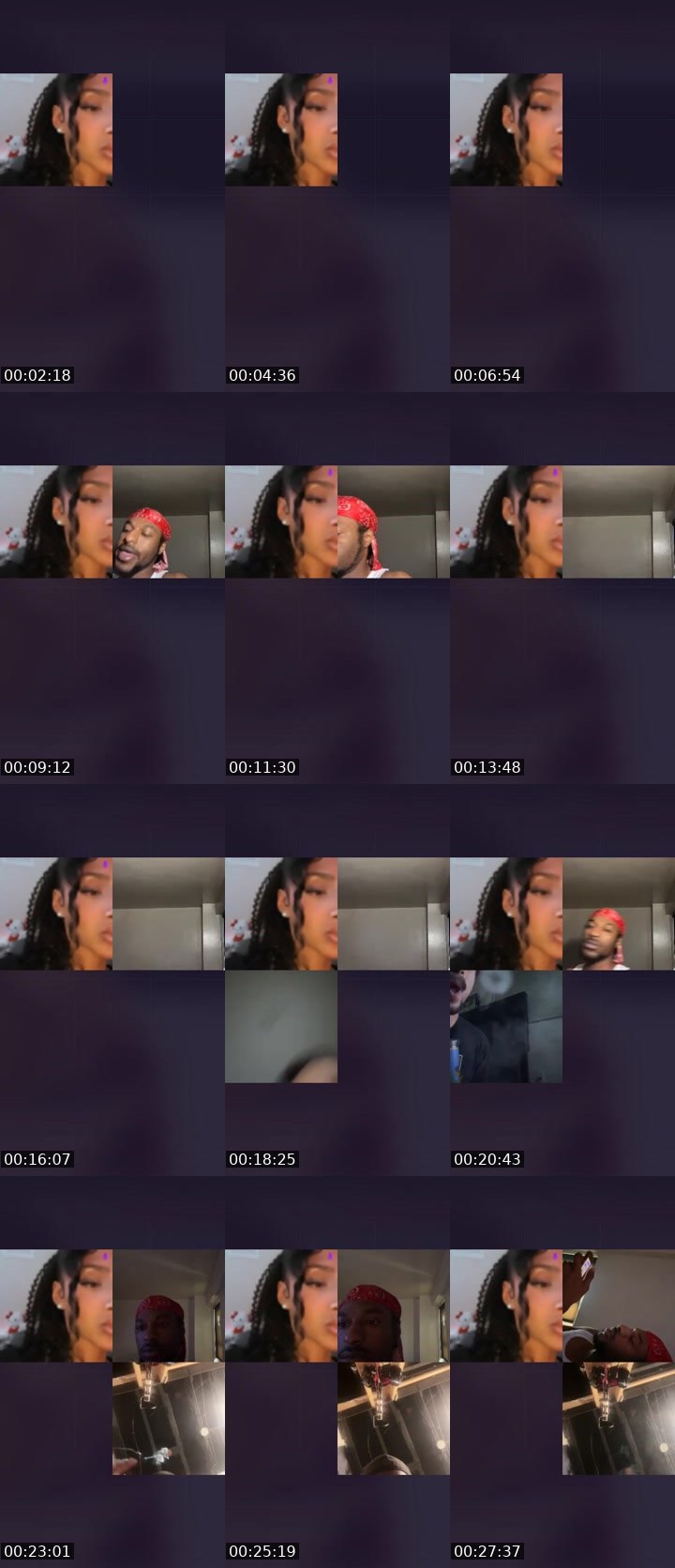 Contact-sheet preview of bbfaceliyaa🎀's Liveme recording