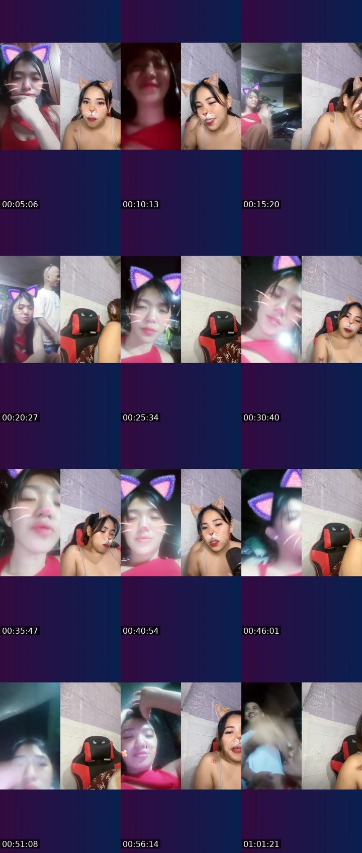 Contact-sheet preview of 👸🏻Narie🫧's Liveme recording