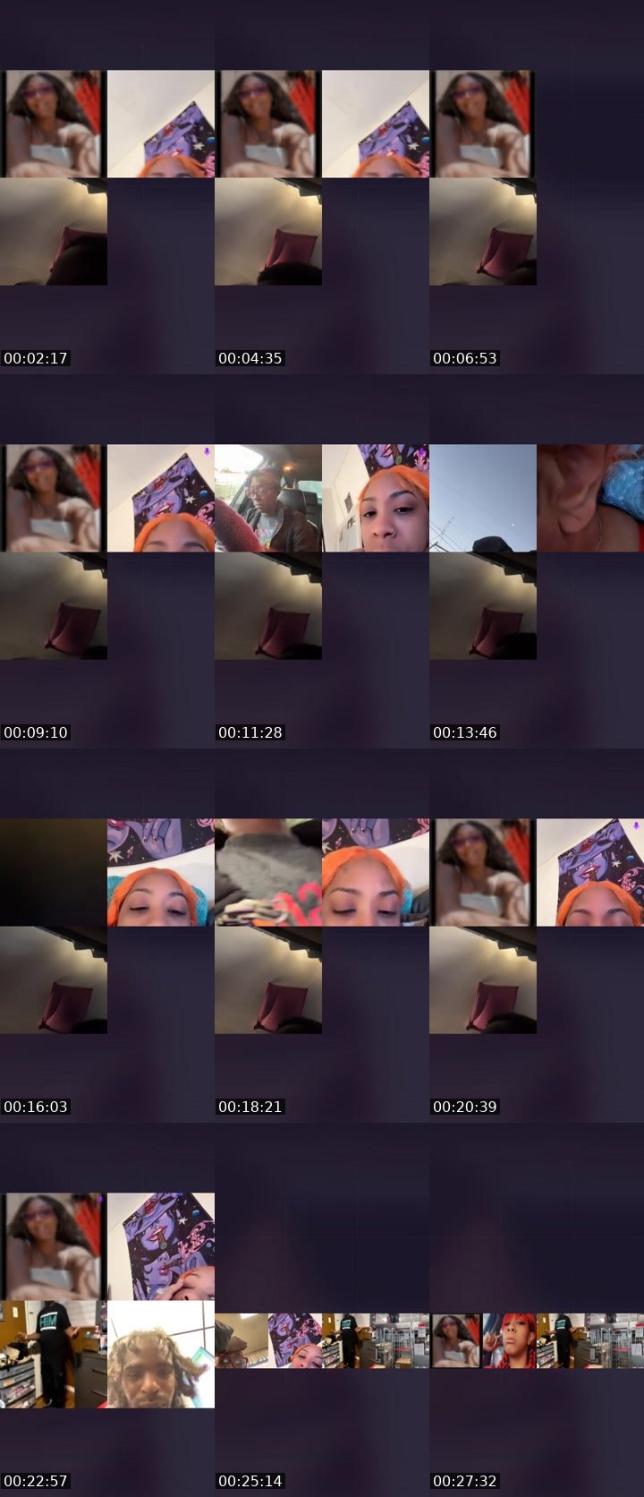 Contact-sheet preview of 👑ᴳᴺˢረᴀㄥᵉᵉᶻʸ⁴2⁰💨's Liveme recording