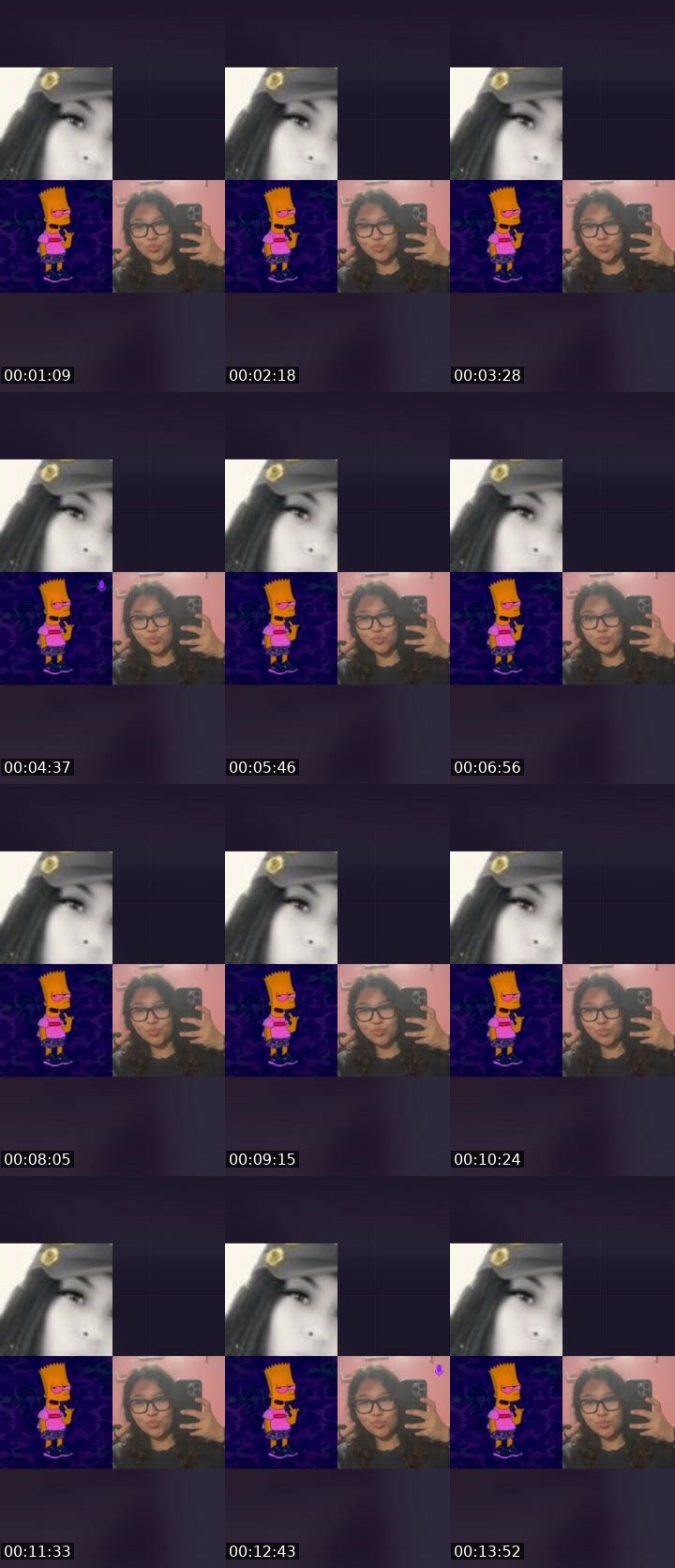 Contact-sheet preview of KÏTTÝBŐÖMBÔÒM's Liveme recording