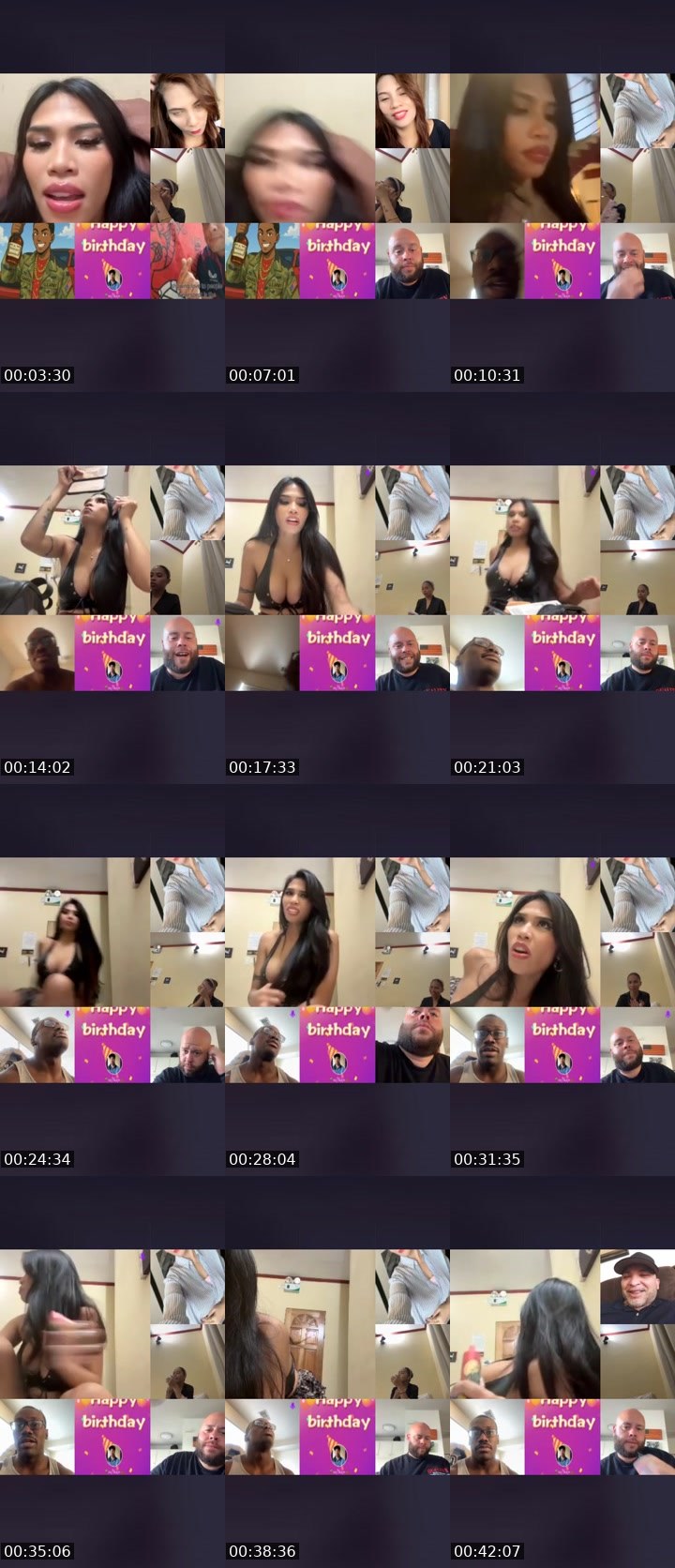 Contact-sheet preview of Hanni🫶🏻's Liveme recording