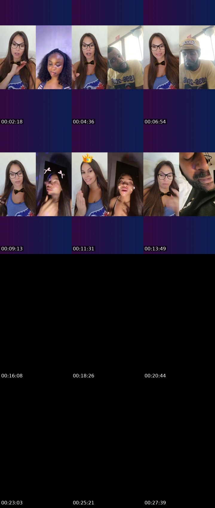 Contact-sheet preview of 🐝Keeper🌼🎁's Liveme recording