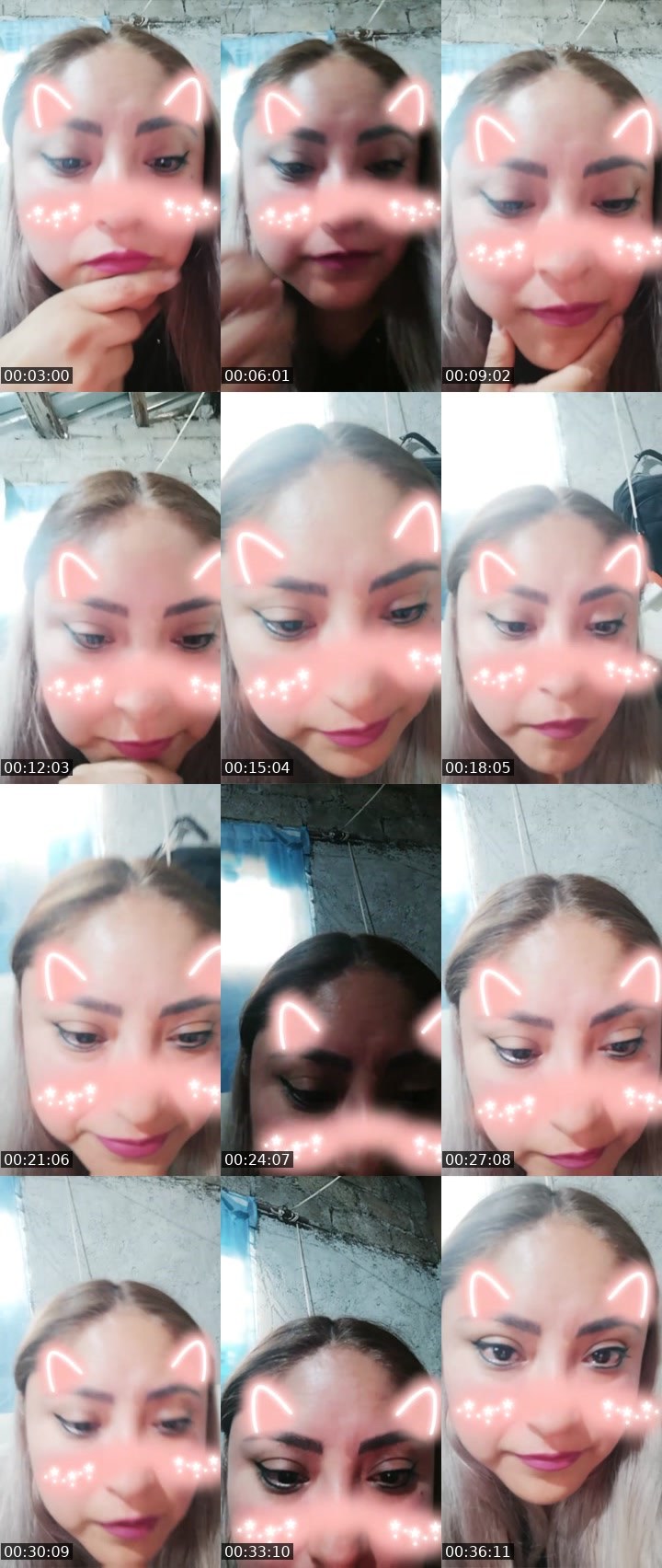 Contact-sheet preview of (🌐 )Esther Félix's Liveme recording