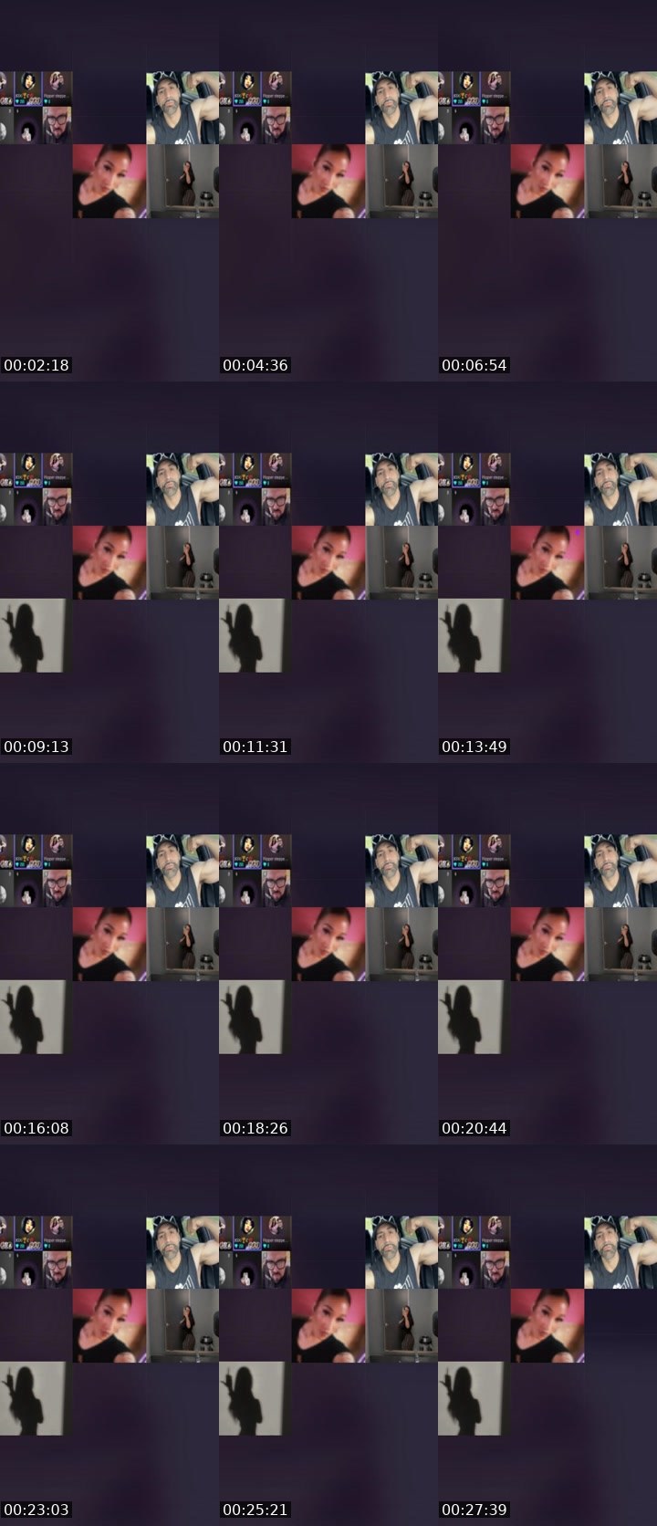 Contact-sheet preview of 𝓙𝓐𝓓𝓐💋's Liveme recording