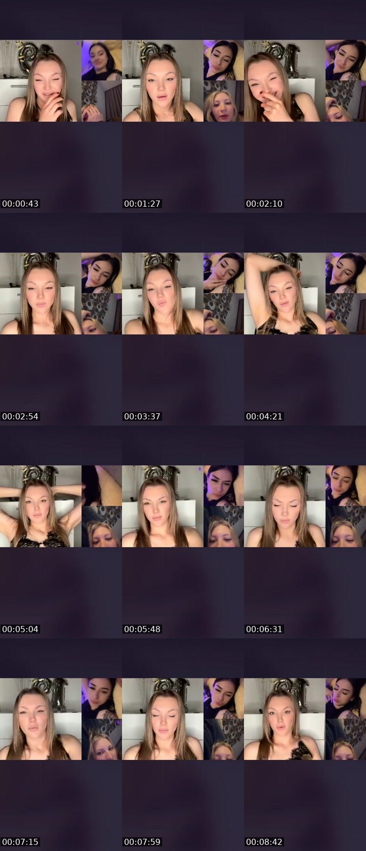 Contact-sheet preview of Essanta🖤's Liveme recording