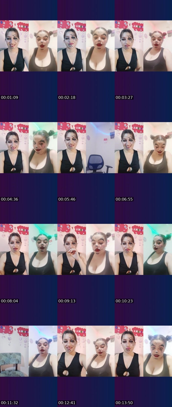 Contact-sheet preview of 🌈♦️veneno🛡's Liveme recording
