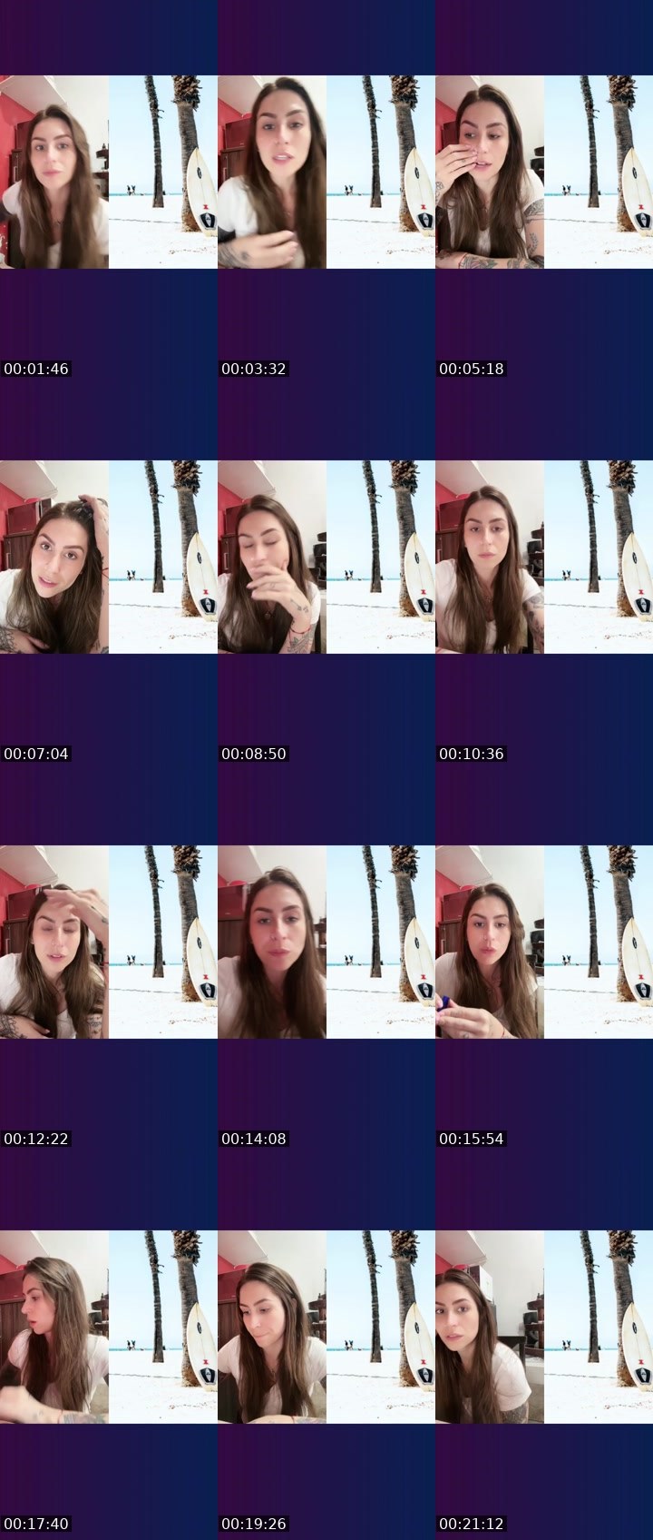 Contact-sheet preview of Mandis ✨🍀's Liveme recording