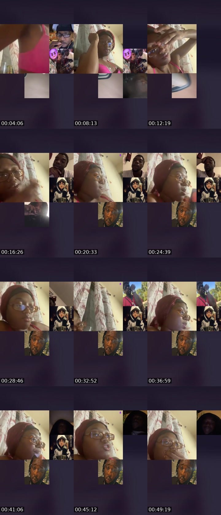 Contact-sheet preview of Kashout _ipress's Liveme recording