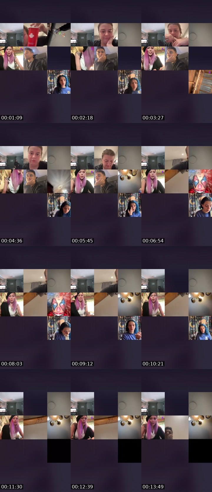 Contact-sheet preview of Flight 401👻's Liveme recording