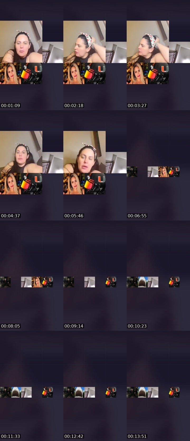 Contact-sheet preview of 𓄂𝐌🍑𝐳ã𝐨 💋's Liveme recording