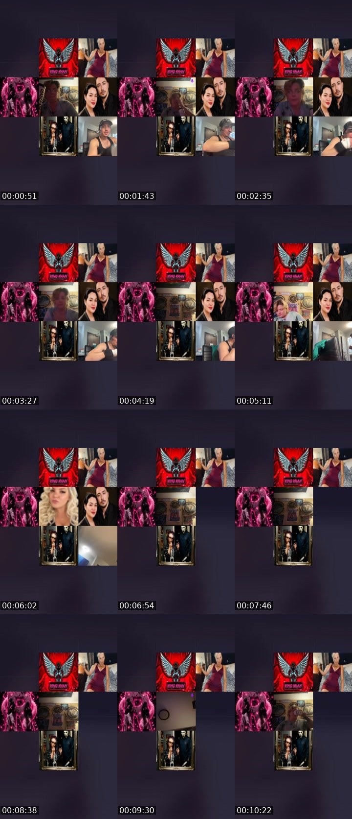 Contact-sheet preview of 🧩⃤ɱ ʝ❌⭕️b̶un̶n̶y̶🐇's Liveme recording