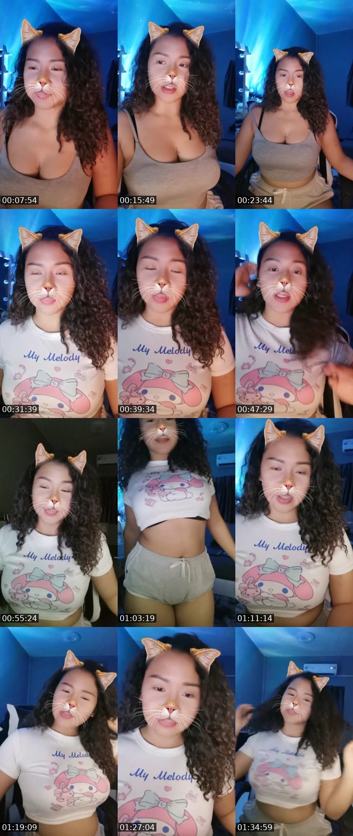 Contact-sheet preview of ♡メイメイMeiMei愛's Liveme recording