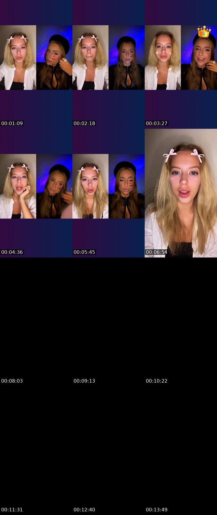 Contact-sheet preview of MaRy🐾🇺🇦's Liveme recording