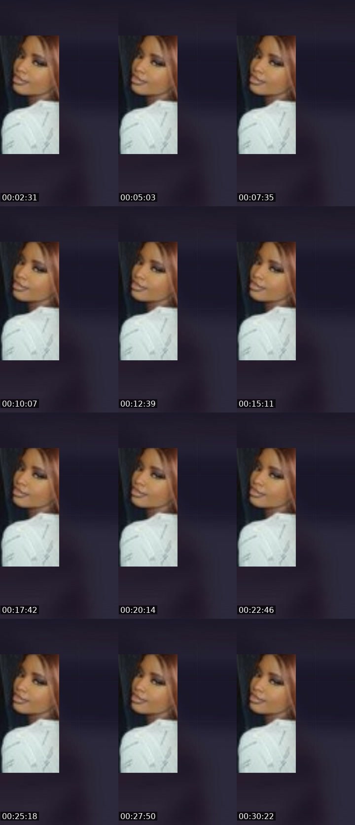 Contact-sheet preview of Seren Nity's Liveme recording