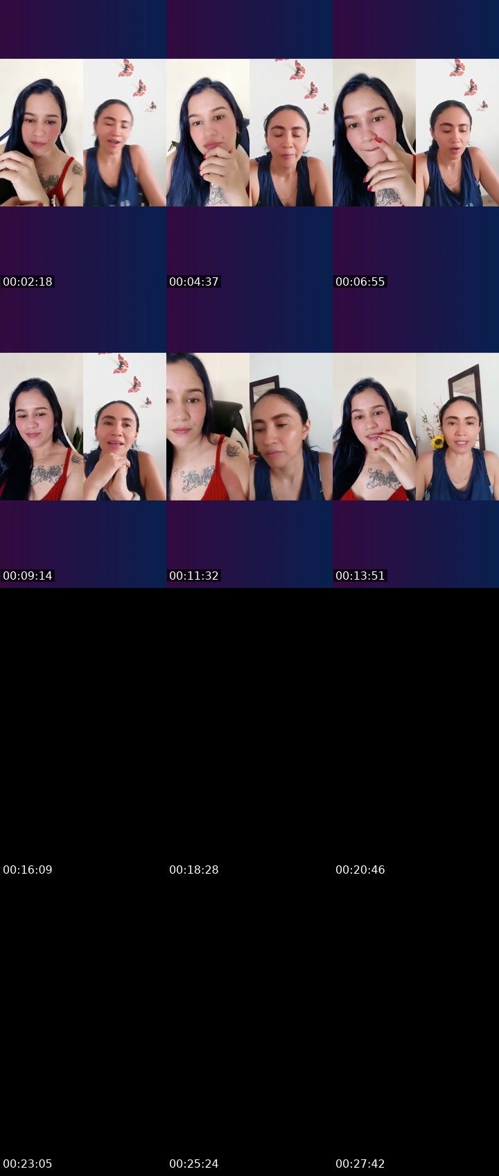 Contact-sheet preview of 🦋👑Mia🪩's Liveme recording