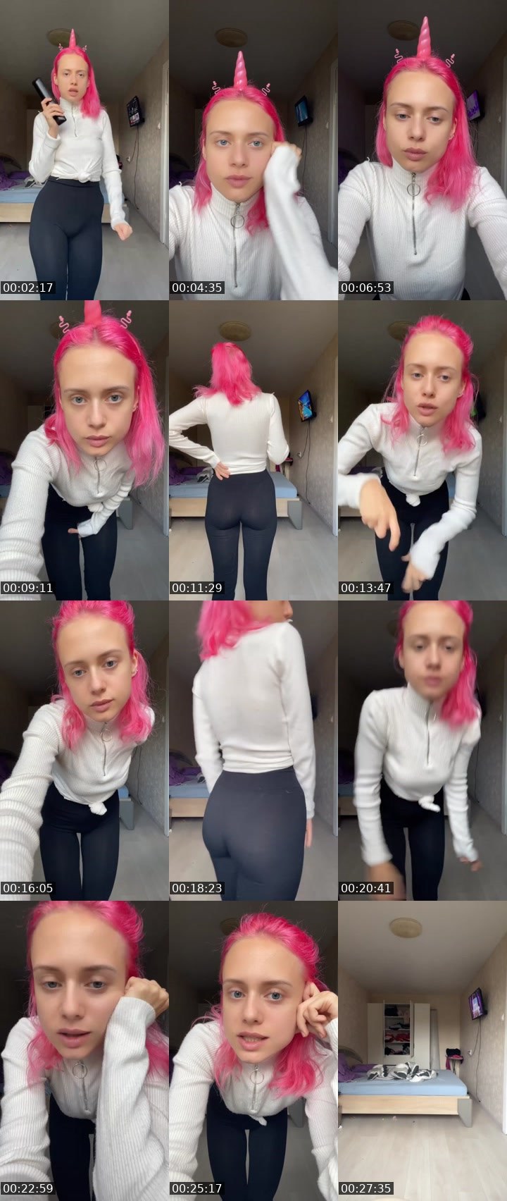 Contact-sheet preview of Olya_Pink🎀's Liveme recording