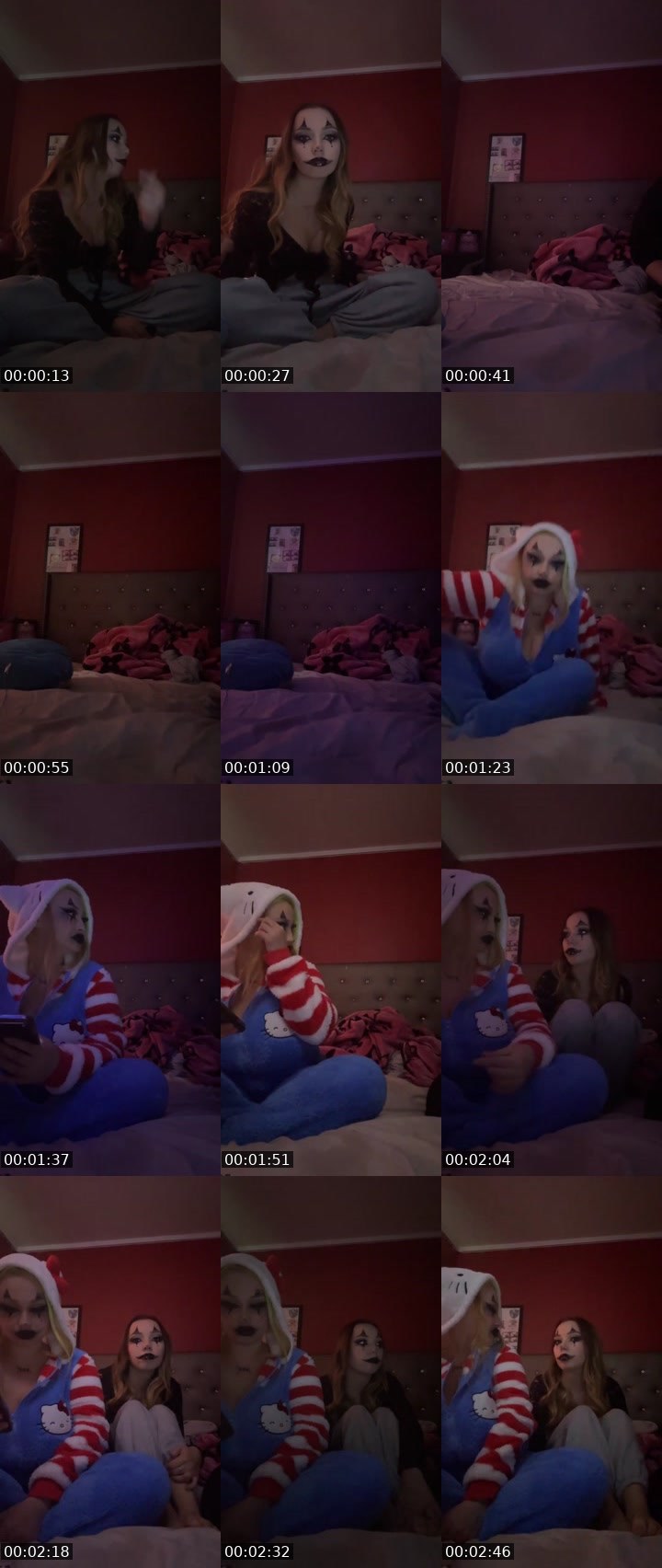 Contact-sheet preview of Shalegg's Liveme recording