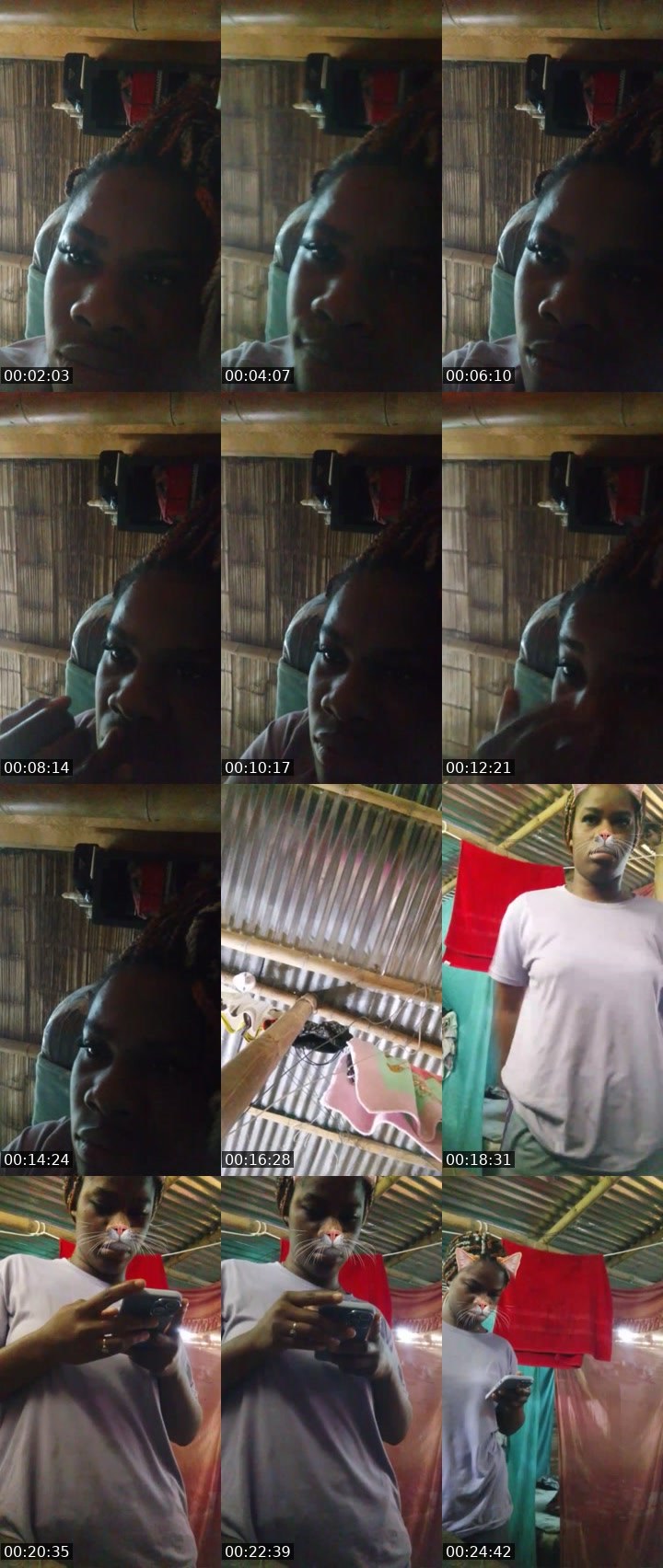 Contact-sheet preview of ☁️lola🌍😇's Liveme recording