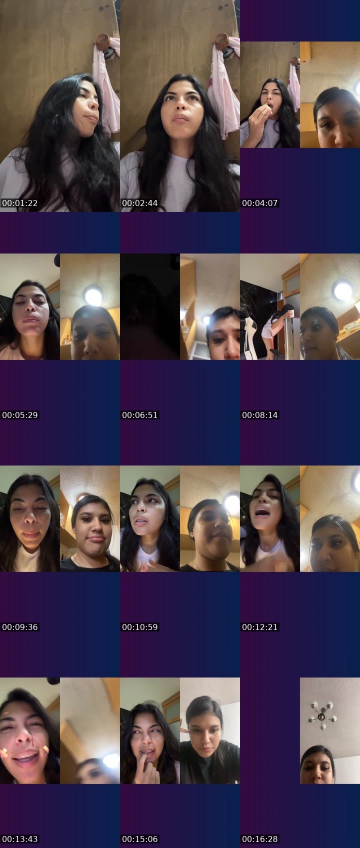 Contact-sheet preview of ✨B@B¥'s Liveme recording
