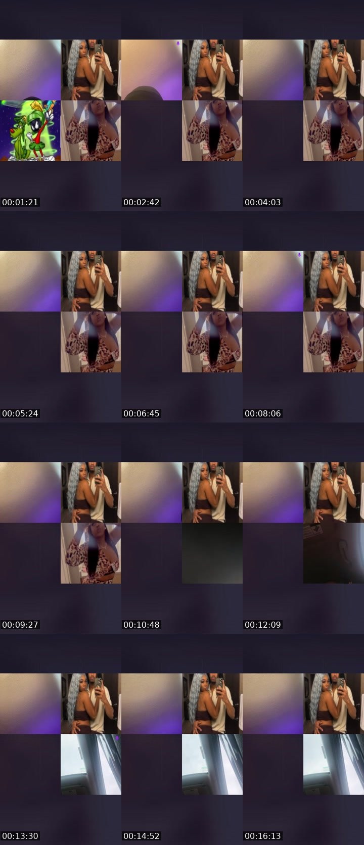 Contact-sheet preview of ᴍʏᴍʏꜱᴏꜰɪɴᴇ🥵🧞‍♀️'s Liveme recording