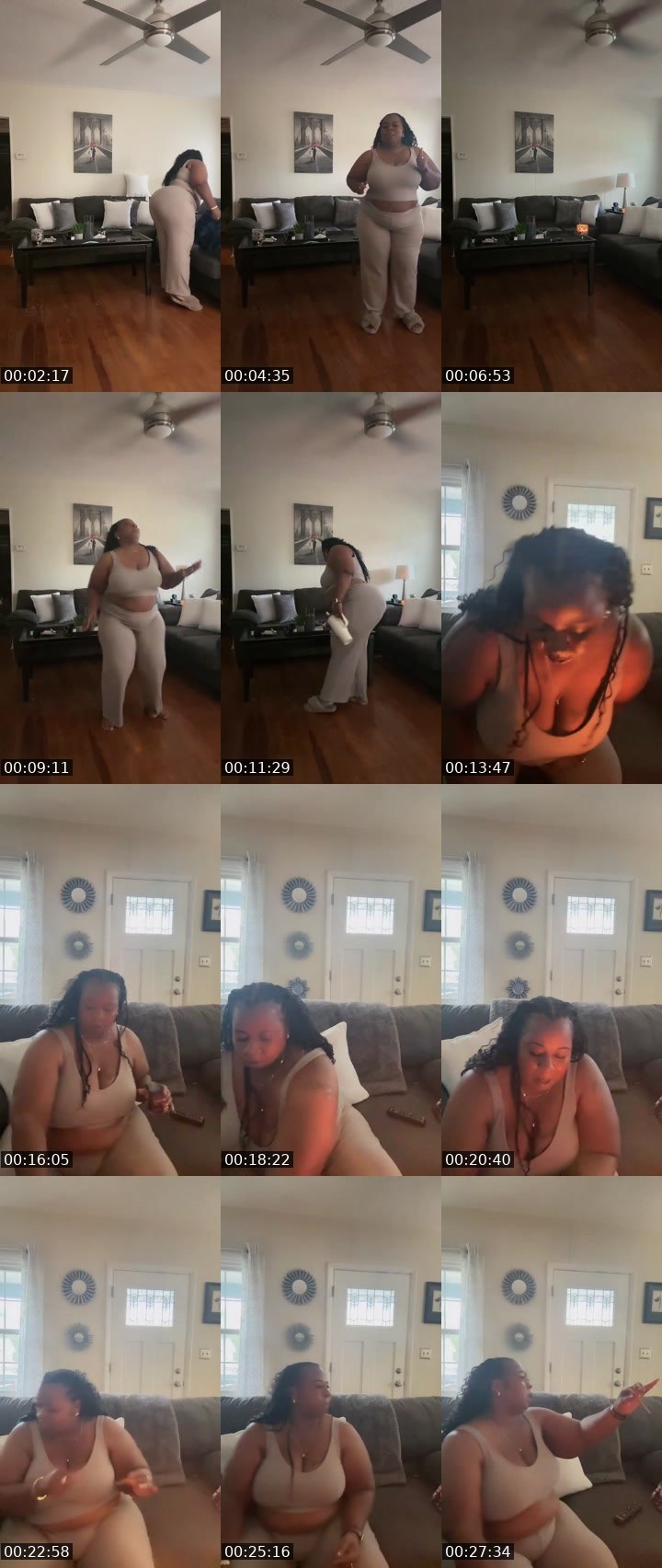 Contact-sheet preview of DonkedOut's Liveme recording