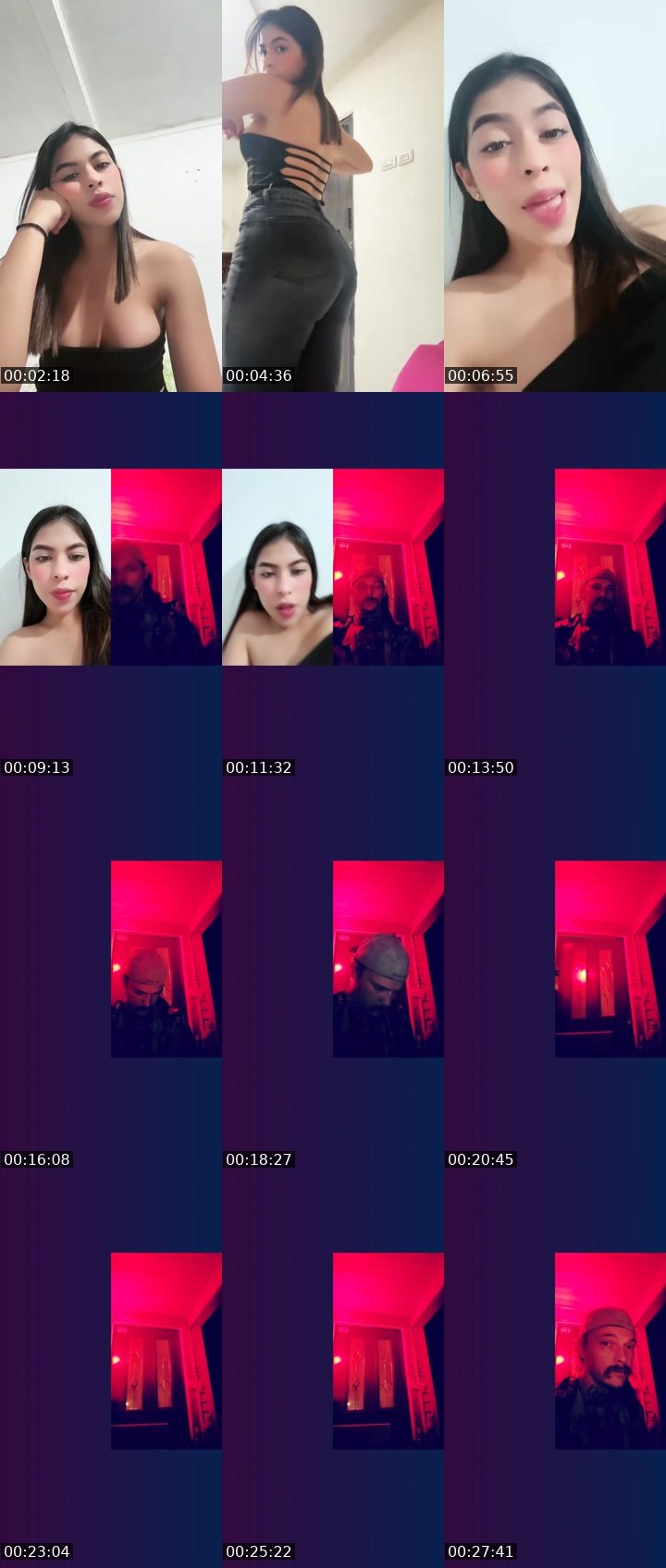 Contact-sheet preview of ☞ ⿻50k LIA ⿻ 🧬☜'s Liveme recording
