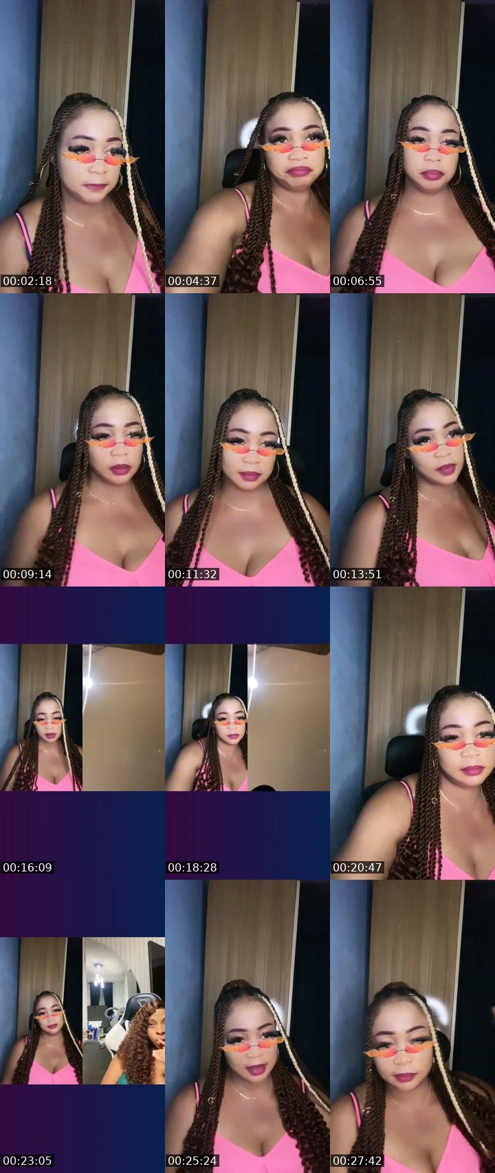 Contact-sheet preview of 🩷14k𝓙uicyberry's Liveme recording