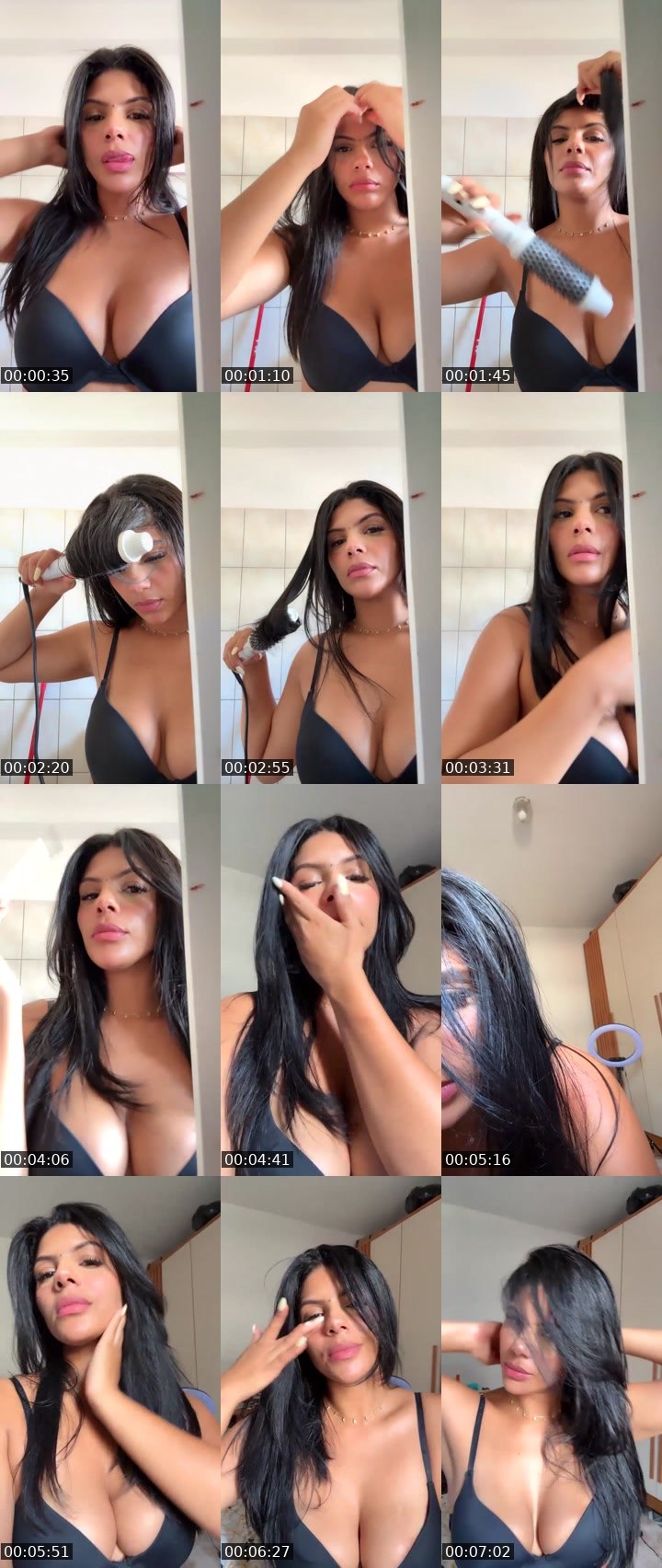 Contact-sheet preview of Bella🌊👄's Liveme recording