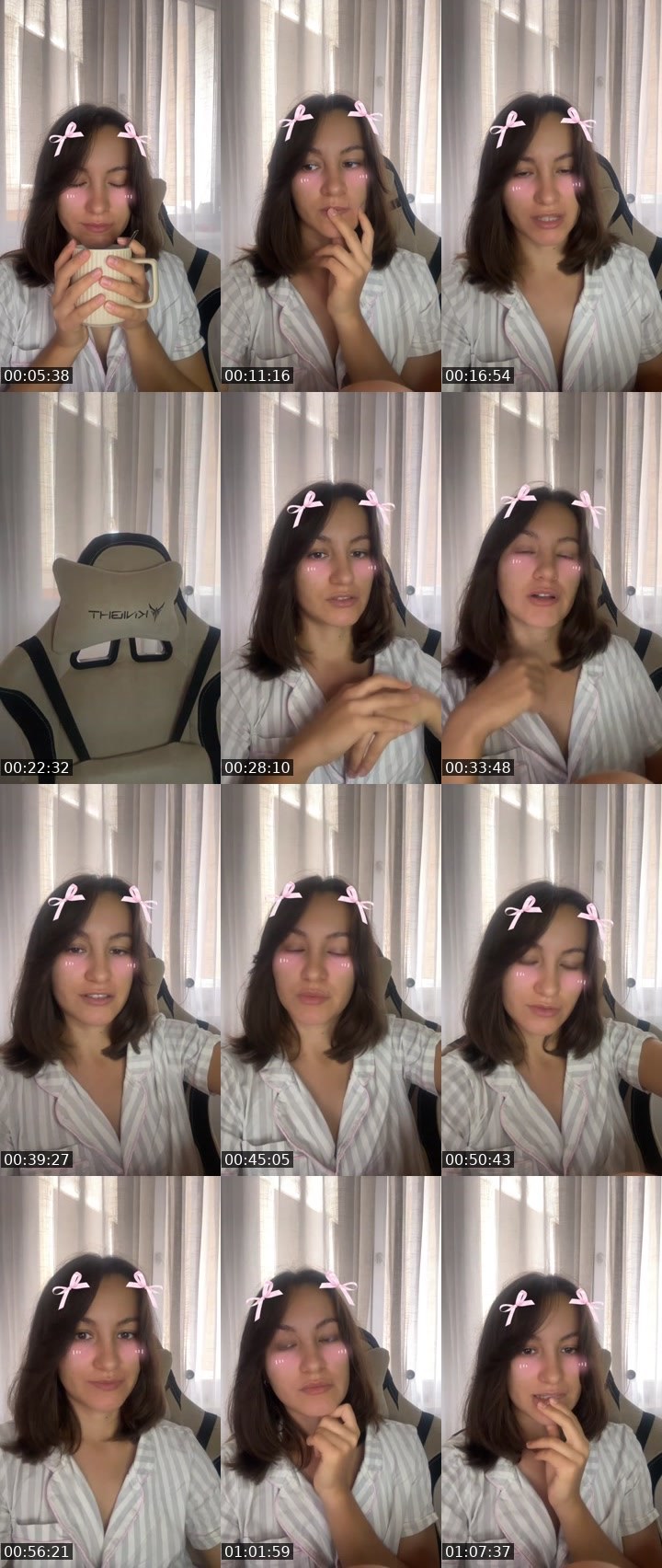 Contact-sheet preview of 𝐀𝐝𝐞𝐥𝐞 🤍's Liveme recording