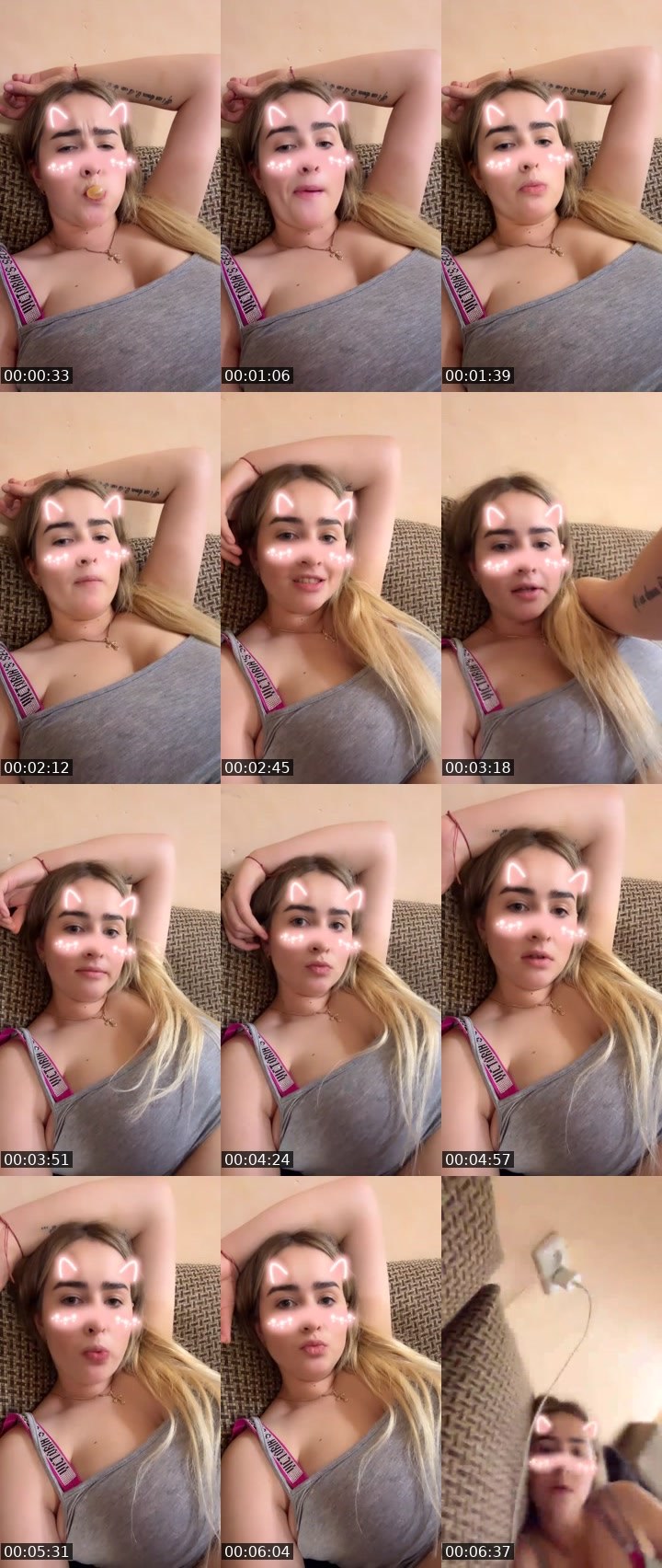 Contact-sheet preview of Olivka❤️'s Liveme recording