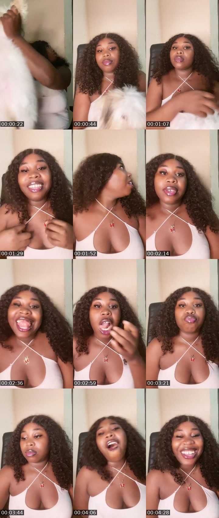 Contact-sheet preview of 6k🏦Baby sandra🍫🦋's Liveme recording