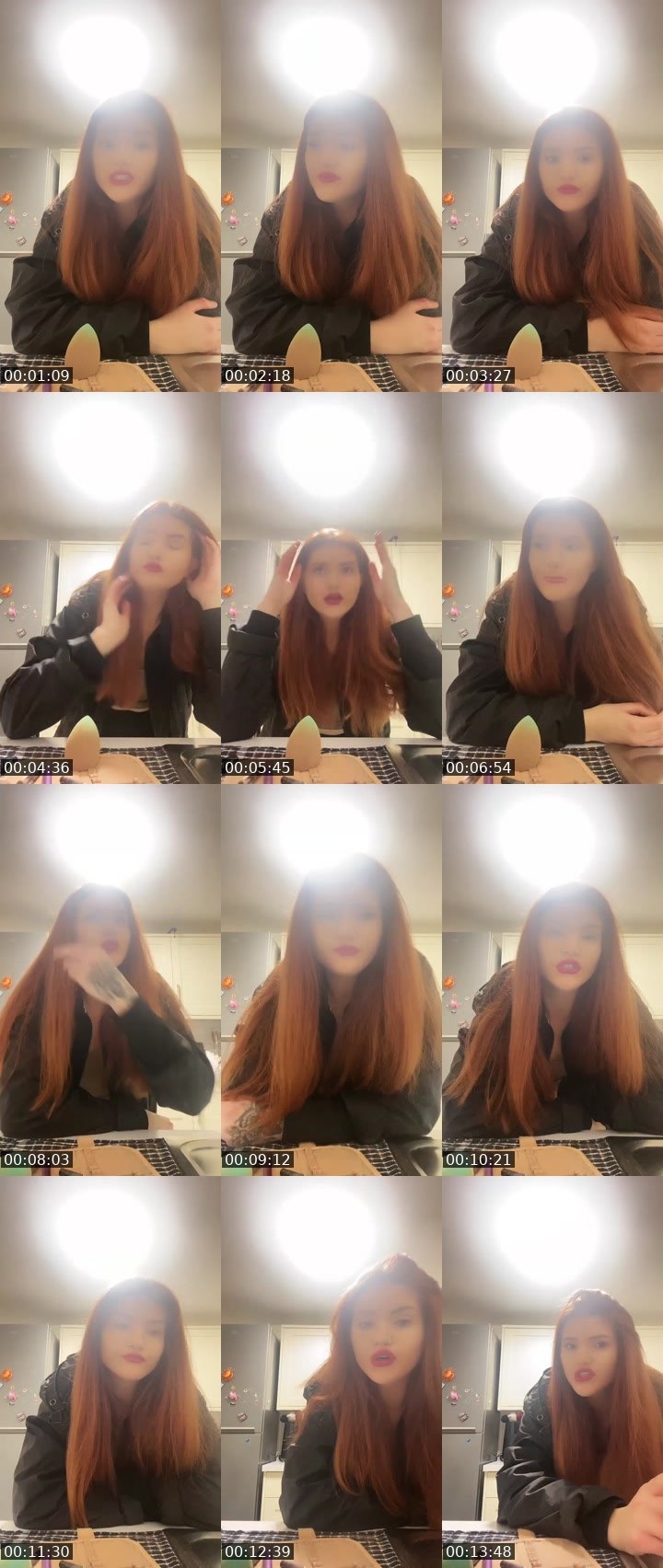 Contact-sheet preview of EE❤'s Liveme recording